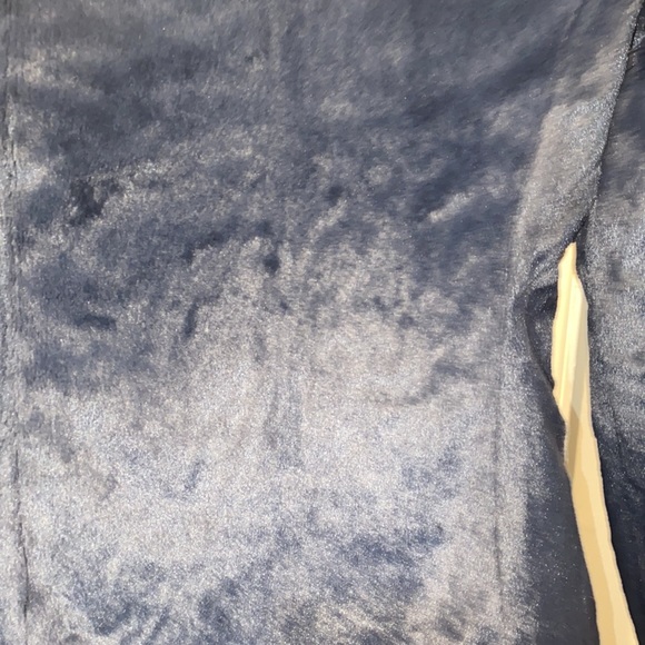 Women's North Face dark blue zippered reversible, coat,jacket, soft ,sz XS - Picture 11 of 16